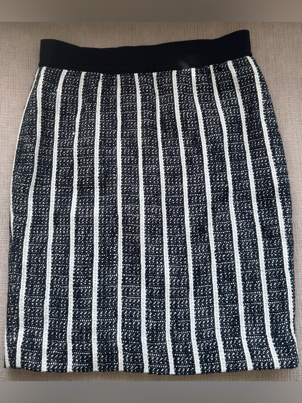 NWT Ann Taylor Vertical-Stripe Knit Pencil Skirt
